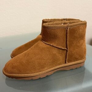 Cozy Tan Suede Women's Slippers
